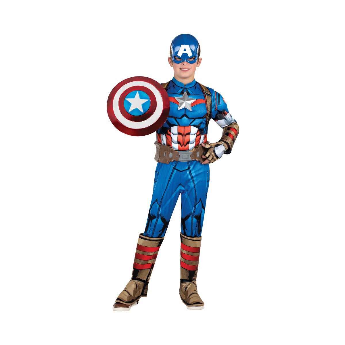 MARVEL - CPT AMERICA PREMIUM CHILD COSTUME MD (1) BL
